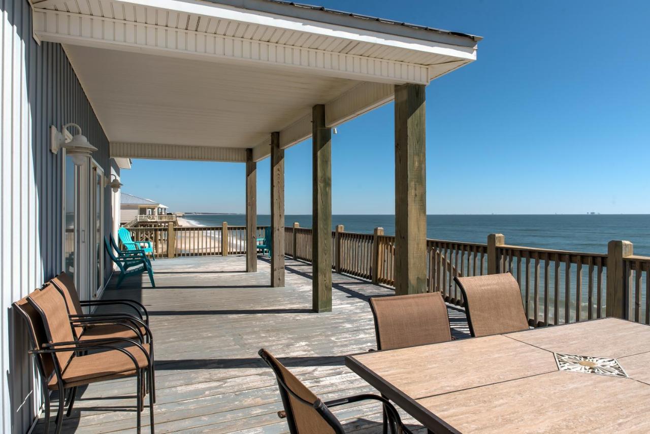 Awake On The Gulf - Gulf Front! Gaze Up At The Stars From Your Large Deck While Listening To The Waves Crash, Home Dauphin Island Esterno foto