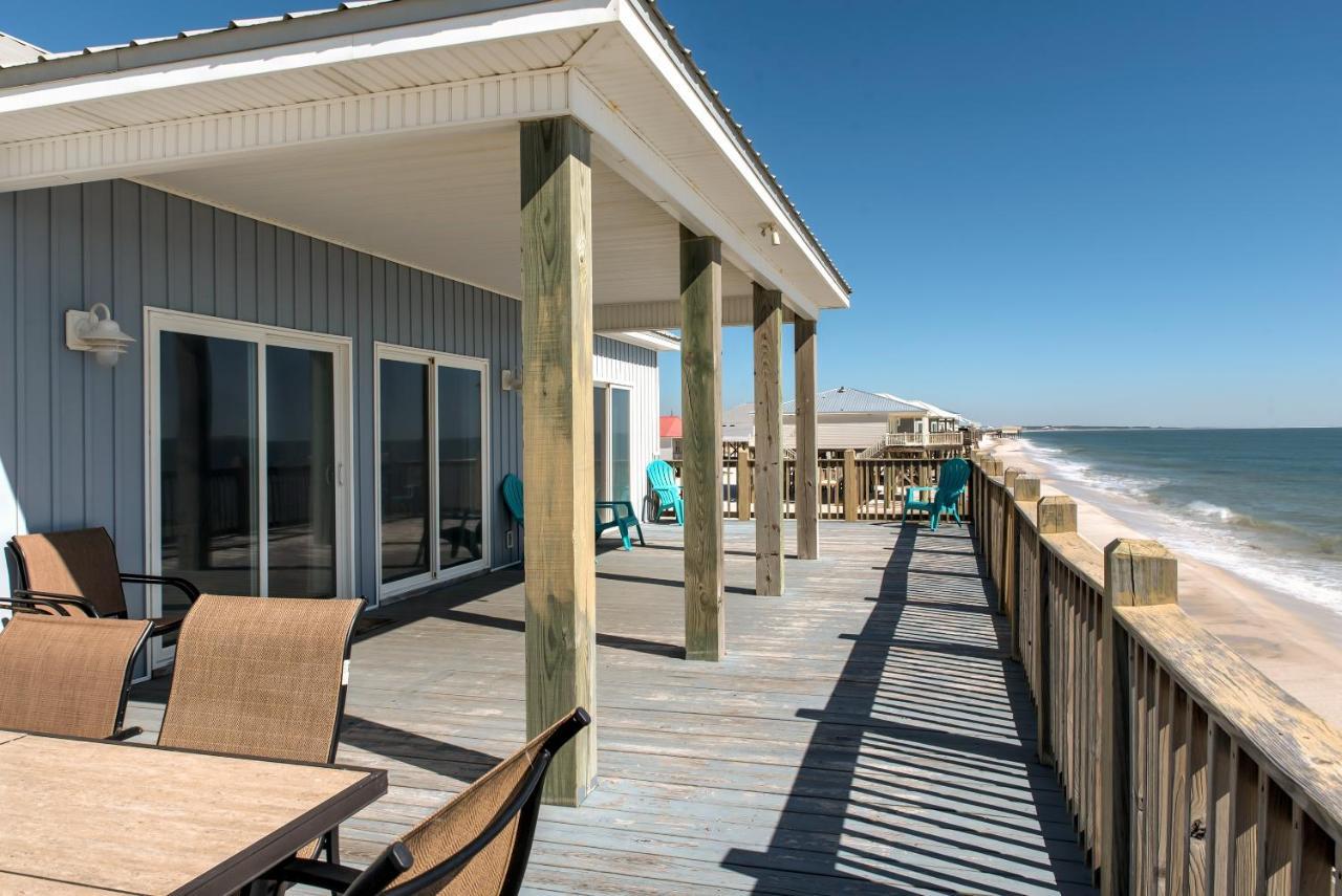Awake On The Gulf - Gulf Front! Gaze Up At The Stars From Your Large Deck While Listening To The Waves Crash, Home Dauphin Island Esterno foto
